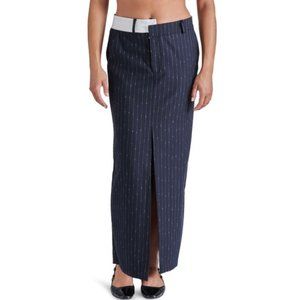 STEVE MADDEN Maaike Pinstriped Maxi Skirt - New with Tags